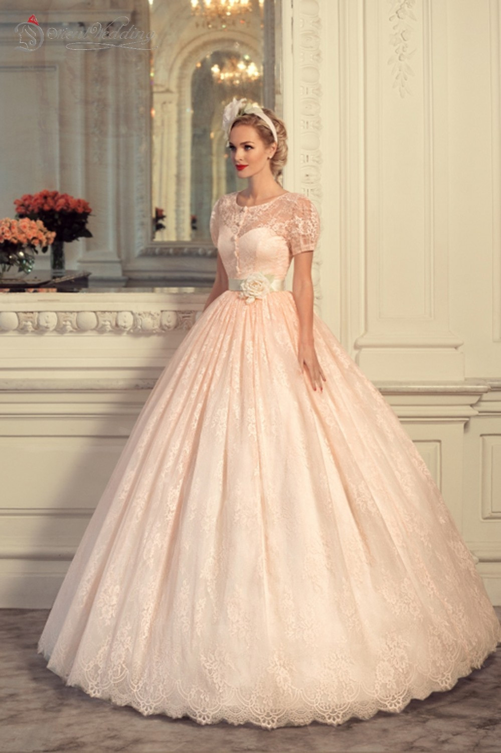 Blush Pink Wedding Dresses
 Aliexpress Buy Blush Pink Wedding Dresses Vintage