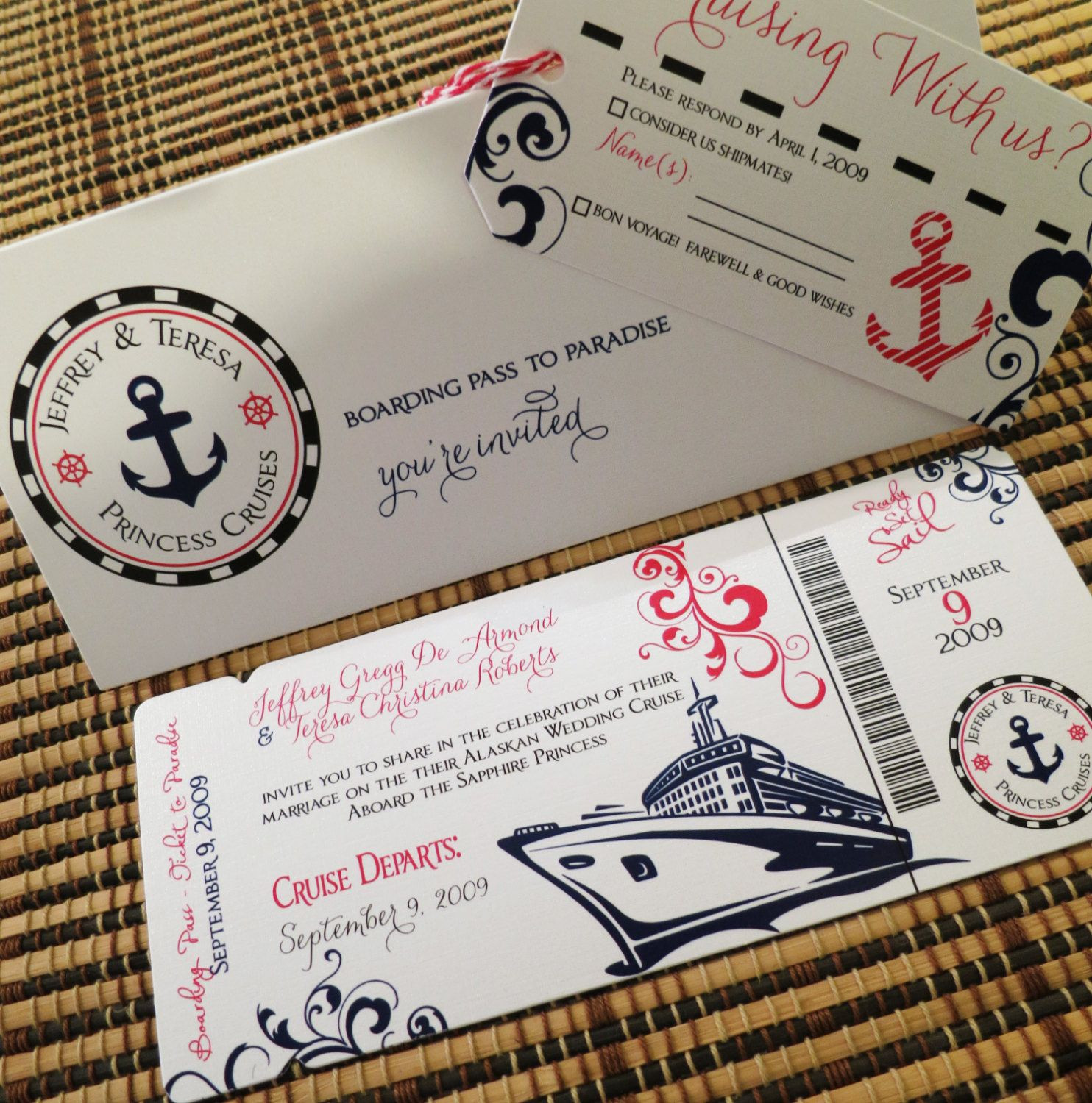 Boarding Pass Birthday Invitations
 Boarding Pass Invitation or Save the Date