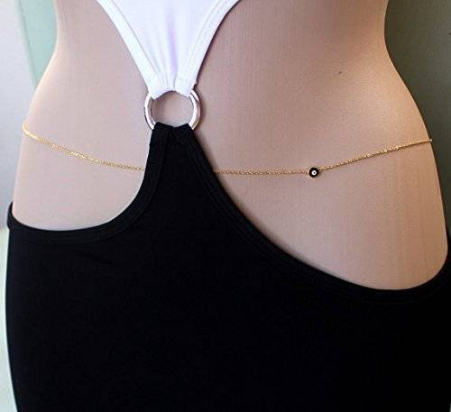 Body Jewelry Boho
 Amazon Evileye Belly Chain Gold Plated Belly Chain