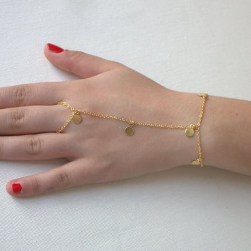 Body Jewelry Boho
 Slave Bracelet Hand Chain Bohemian Hipster Hand Body
