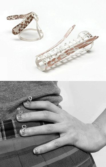 Body Jewelry Contemporary
 Conceptual Jewellery Design sculptural rings & nail