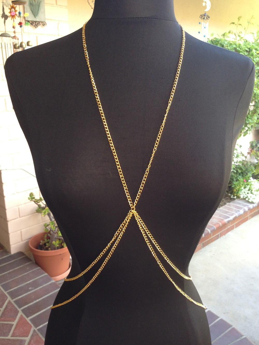 Body Jewelry Outfit
 X Double Body Chain — Gold Soul Clothing & Accessories