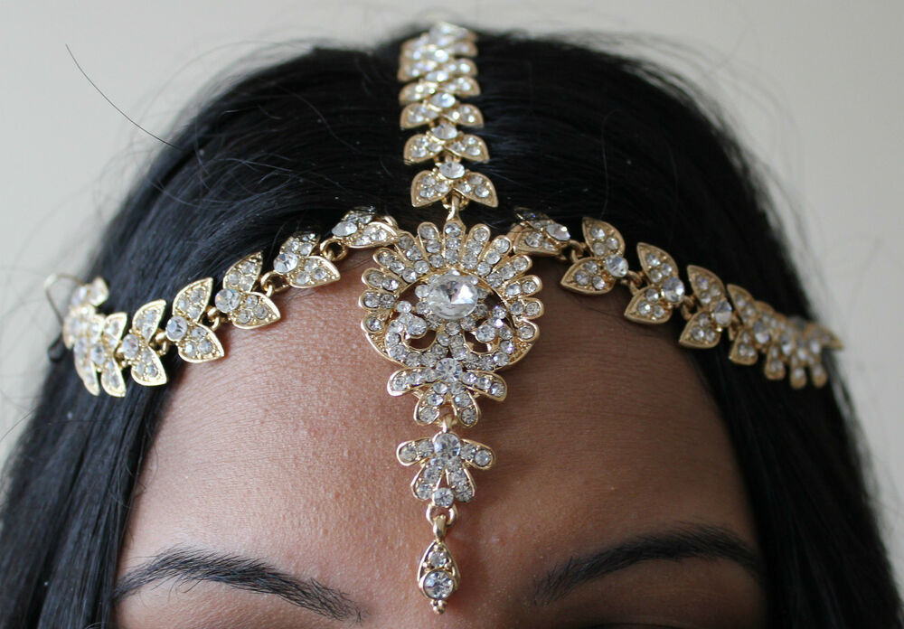 Body Jewelry Prom
 HAIR CHAIN HEAD PIECE MATHA PATTI BRIDAL WEDDING PARTY