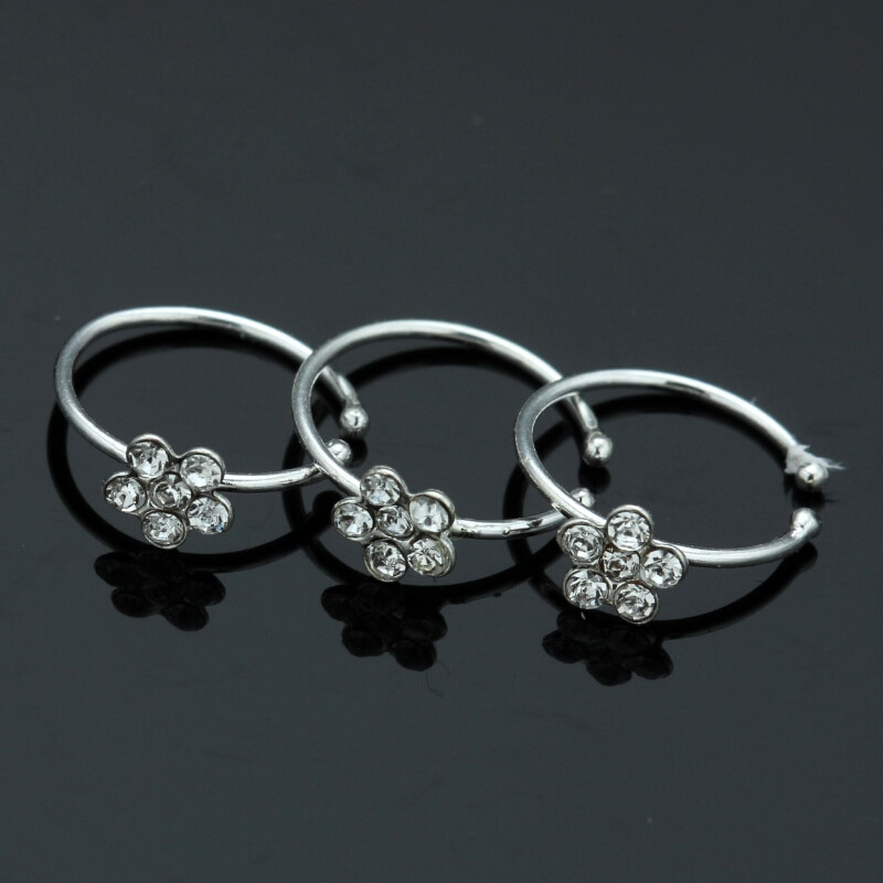 Body Jewelry Silver
 925 sterling silver Nose Ring Women Fashion Piercing nariz