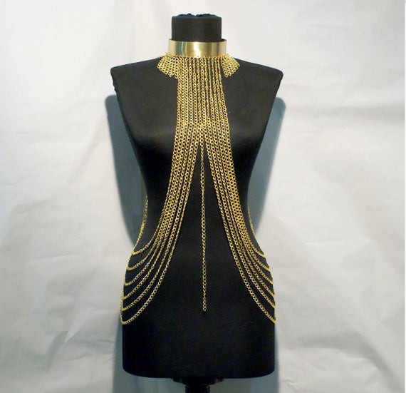 Body Necklace Jewelry
 gold body chain body chain necklace body jewelry body