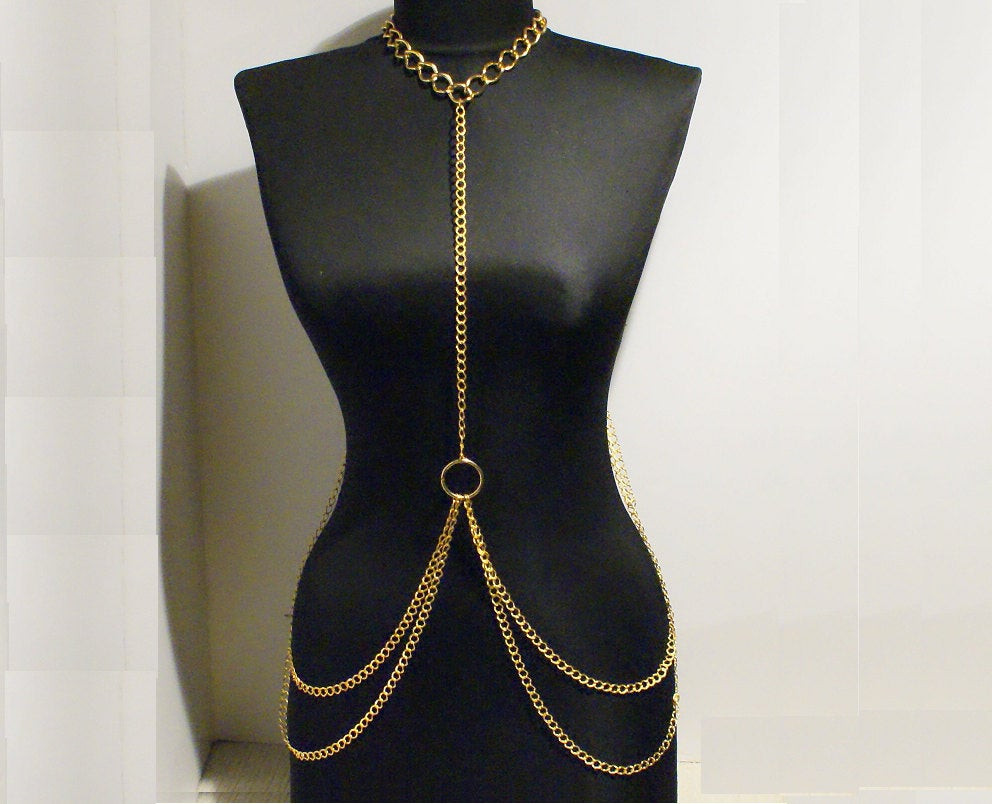 Body Necklace Jewelry
 body chain necklace gold body chain necklace