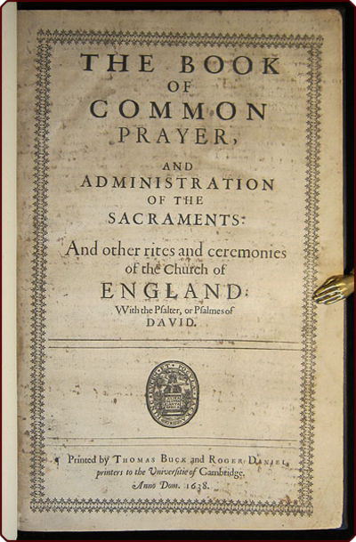 Book Of Common Prayer Wedding Vows
 viaLibri 200 Rare Books from 1638