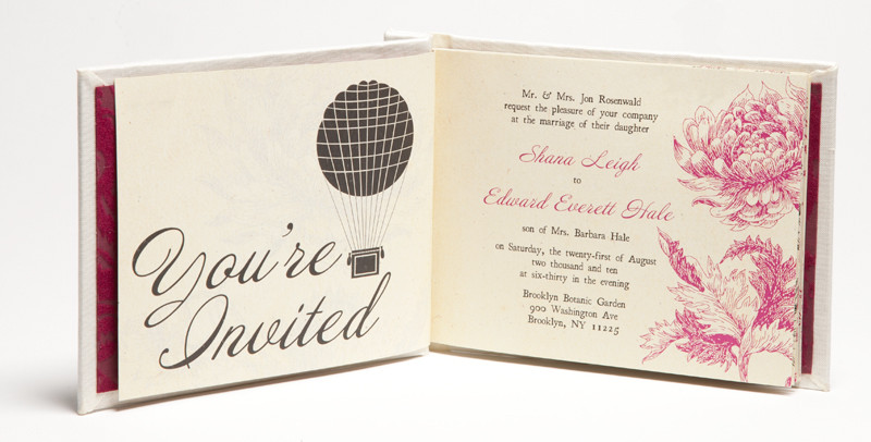 Book Wedding Invitations
 Shana Edward’s Hardcover Book Wedding Invitations