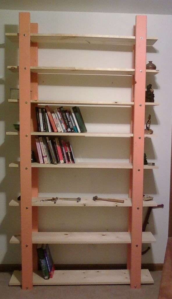 Bookshelf Plans DIY
 2x4 bookshelf that looks nicer in 2019
