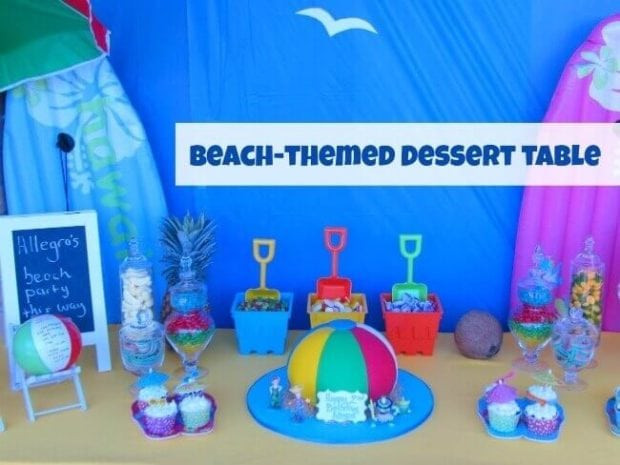 Boy Beach Party Ideas
 A Joint Summer Birthday Pool Party Spaceships and Laser