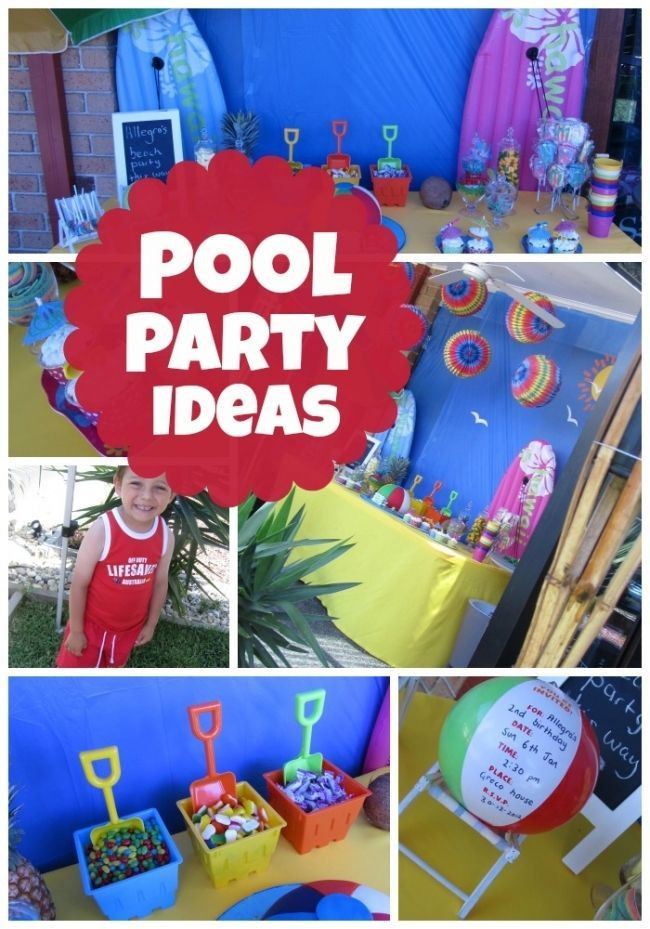 Boy Beach Party Ideas
 A Joint Summer Birthday Pool Party