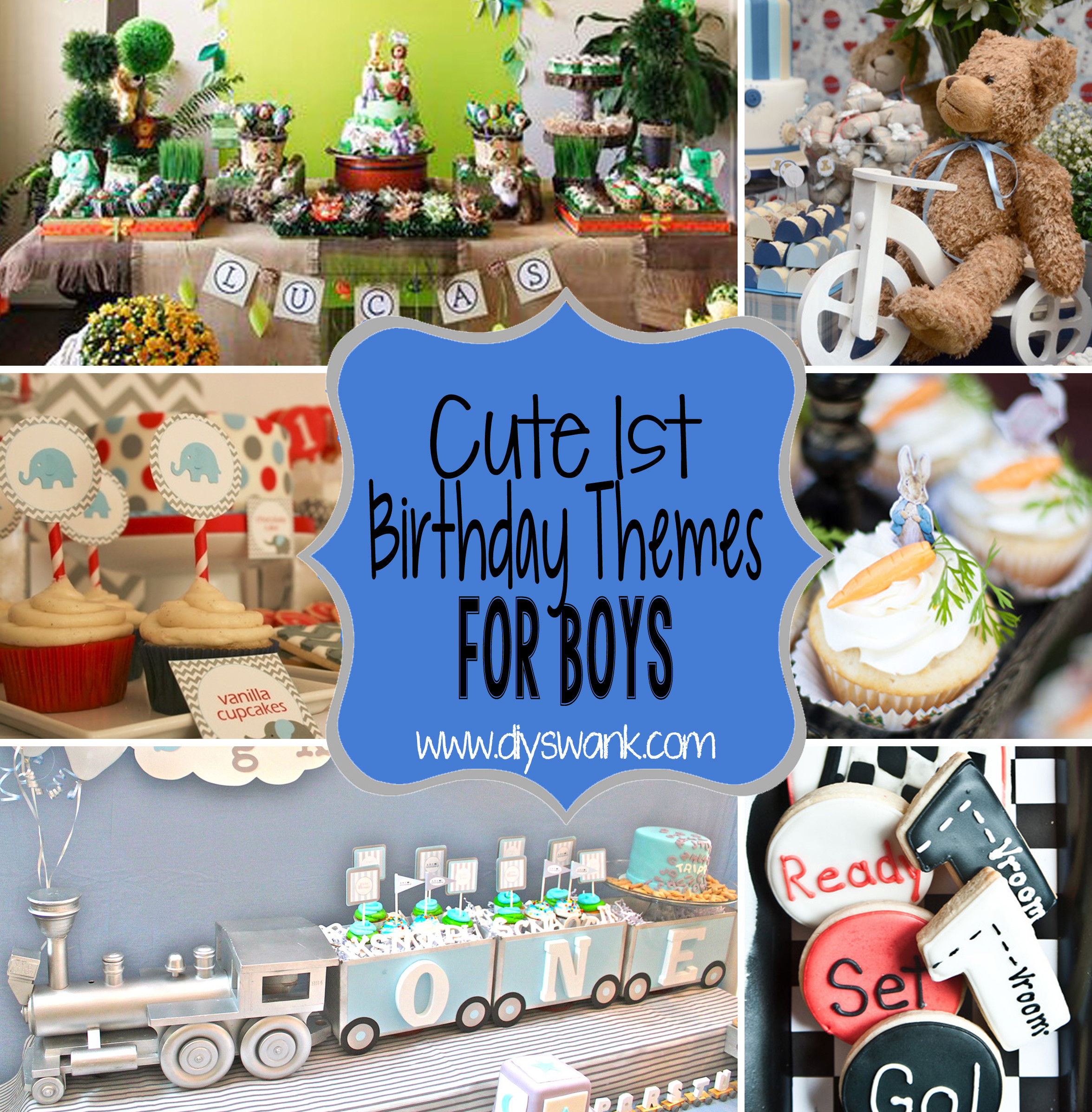 Boy First Birthday Party Ideas
 8 Cute Boy 1st Birthday Party Themes — DIY SWANK