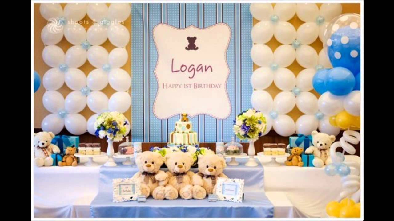 Boy First Birthday Party Ideas
 1st birthday party themes decorations at home for boys