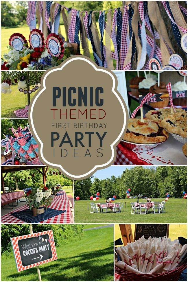 Boy Summer Birthday Party Ideas
 Picnic Themed Boy s First Birthday Party in 2019
