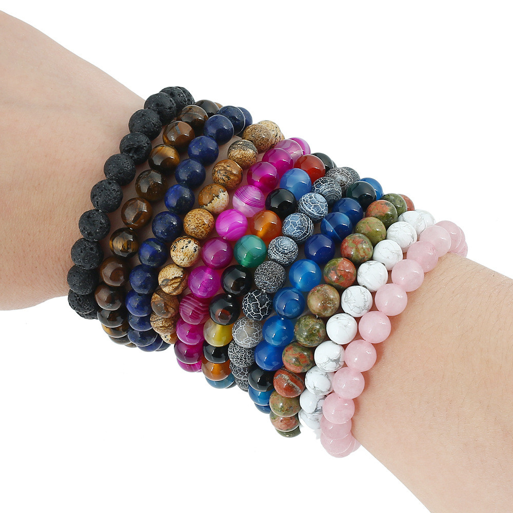 Bracelet Charms Wholesale
 Hot Sale Natural Stone Beads Bracelet Women Men Beaded