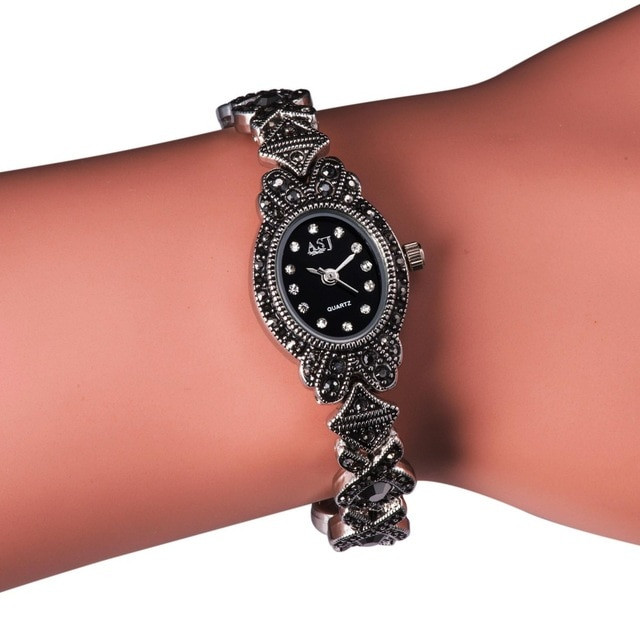 Bracelets For Small Wrists
 Aliexpress Buy La s Black Vintage Bracelet Watch