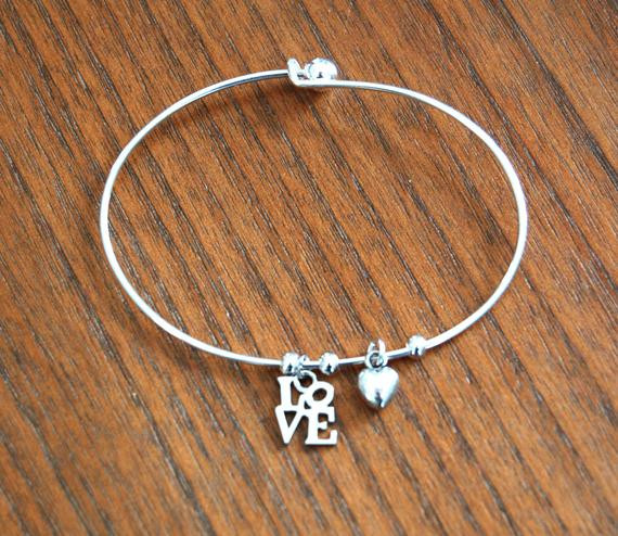 Bracelets Like Alex And Ani
 Alex and Ani inspired Silver Plated Charm Bracelet with