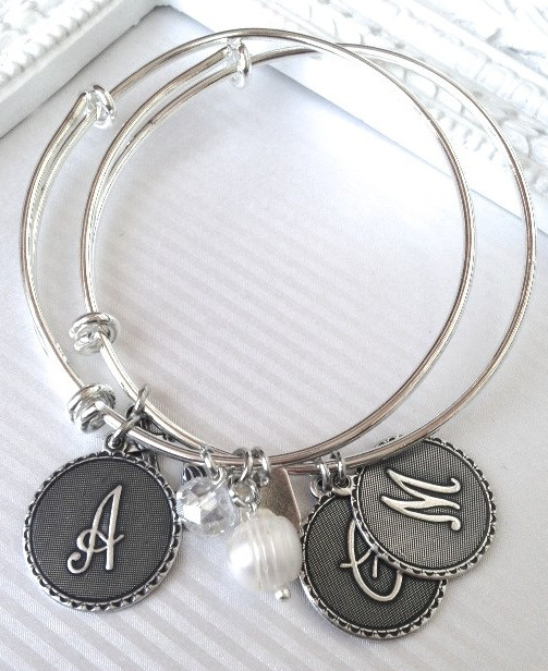 Bracelets Like Alex And Ani
 ALEX & ANI Look Alike Sterling Silver Initial Bracelets