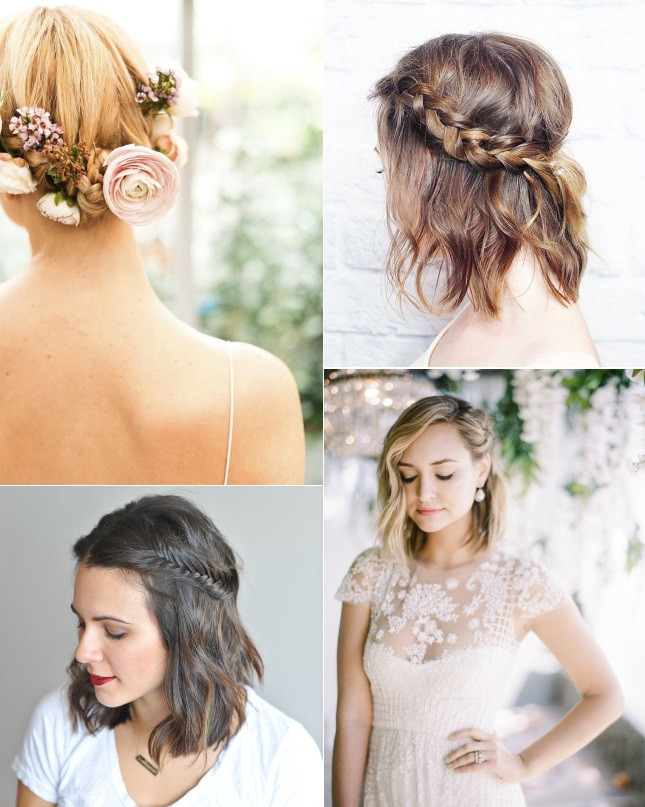 Braid Hairstyles For Weddings
 9 Short Wedding Hairstyles For Brides With Short Hair