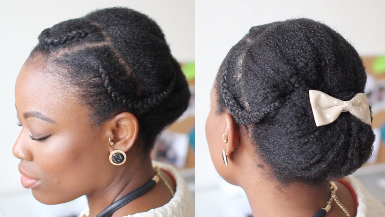 Braided Hairstyles For Natural Black Hair
 Elegant updo for natural hair