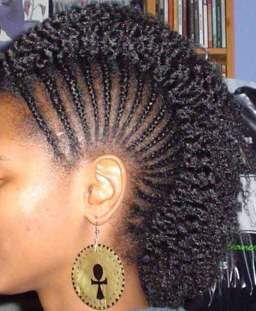 Braided Mohawk Hairstyles Natural Hair
 Mohawk Short Hairstyles for Black Women