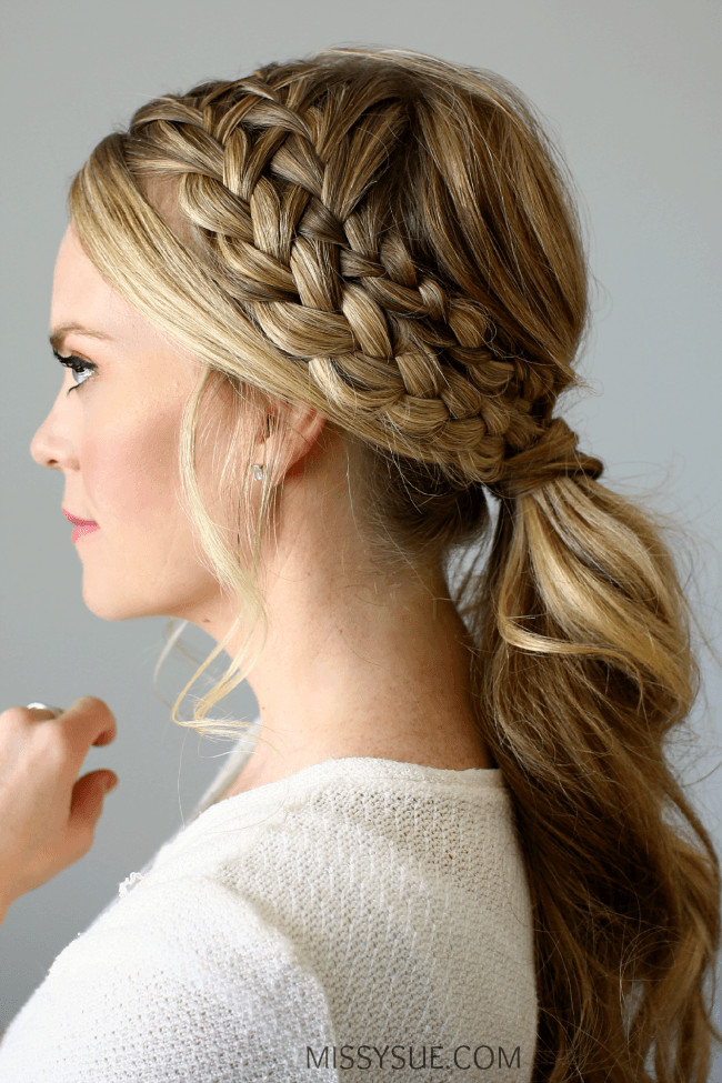 Braided Ponytail Hairstyles
 Double Braided Ponytail
