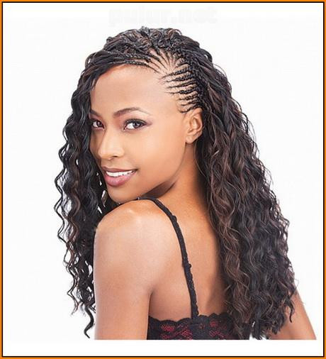 Braids With Curly Hairstyles
 Curly micro braids hairstyles