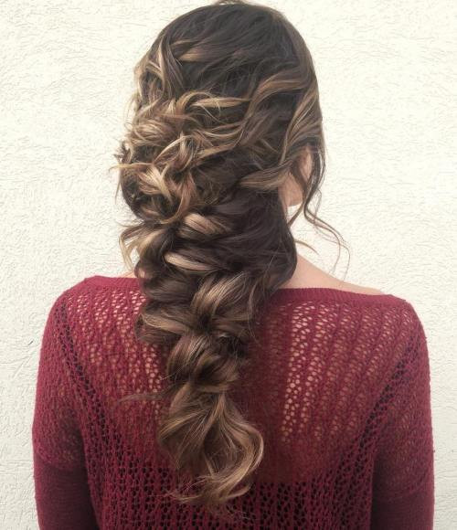 Braids With Curly Hairstyles
 20 Magical Ways to Style a Mermaid Braid