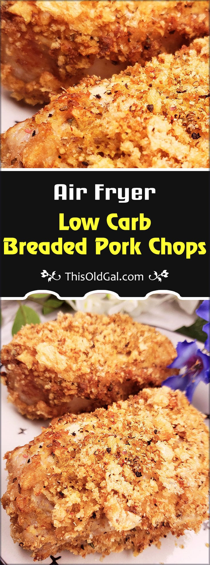 Breaded Pork Chops In Air Fryer
 Low Carb Breaded Pork Chops in the Air Fryer