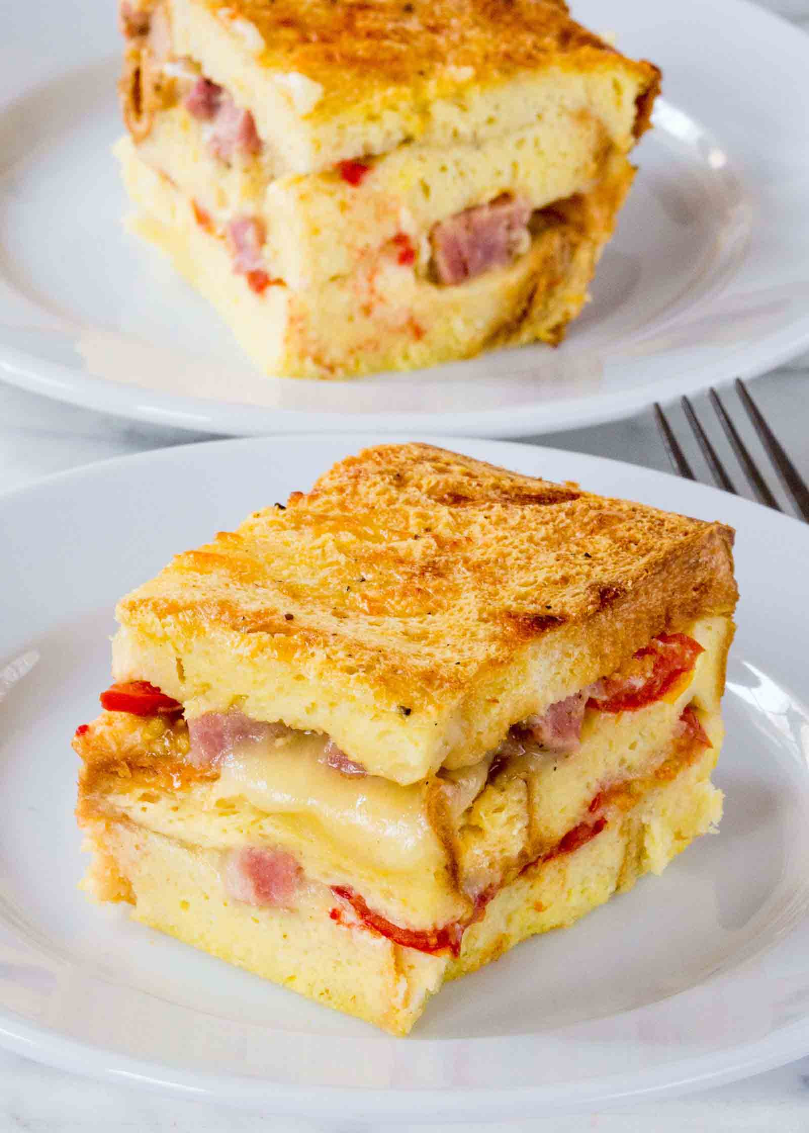Breakfast Casserole With Bread
 Ham and Cheese Breakfast Casserole Recipe