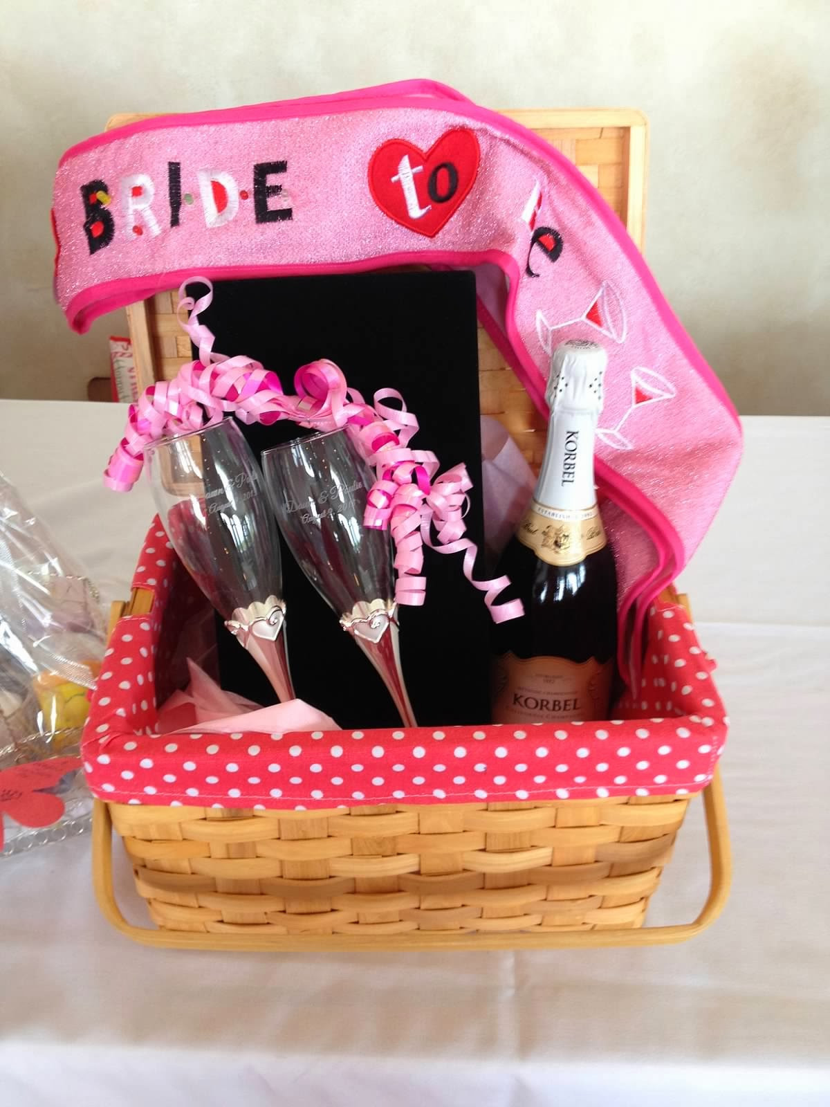 Bridal Gift Basket Ideas
 2 Girls 1 Year 730 Moments to Wedding Wednesdays