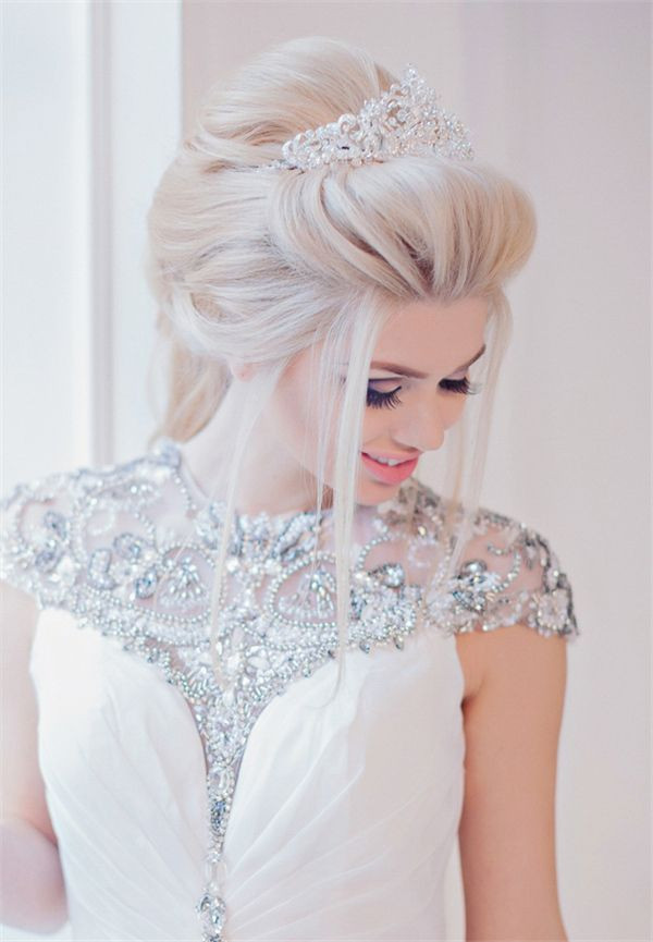 Brides Hairstyles With Tiara
 66 best Tiara Hairstyles images on Pinterest