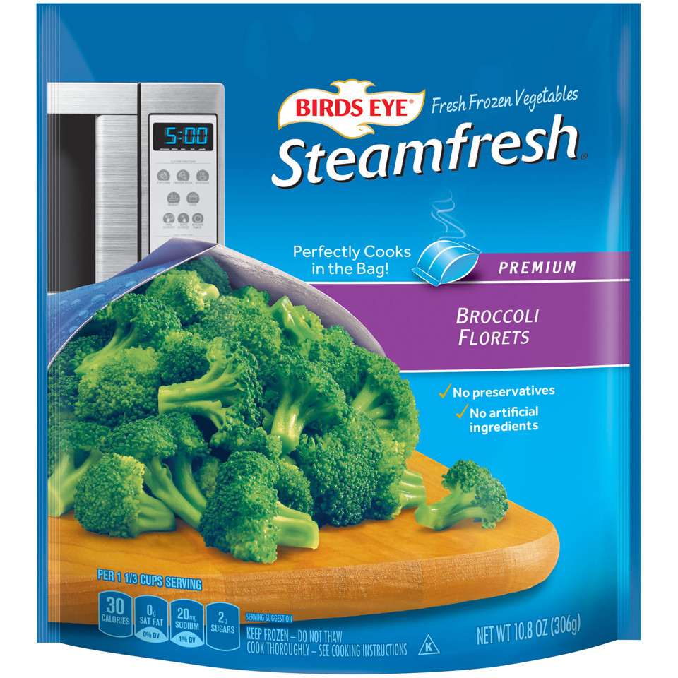 Broccoli In Microwave
 Birds Eye Steamfresh Premium Broccoli Florets