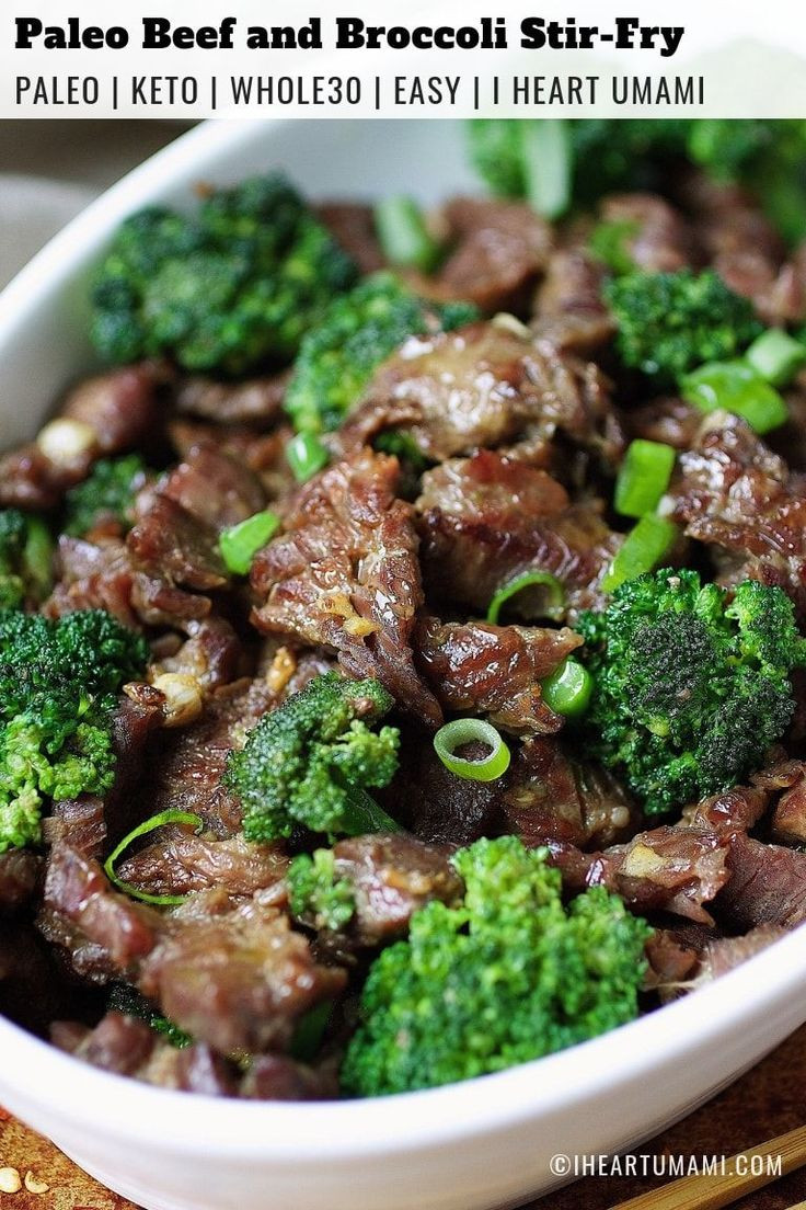Broccoli Main Dish Recipes
 Paleo Beef with Broccoli Whole30 Keto friendly
