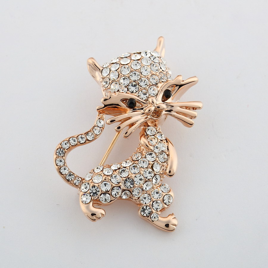 Brooches Cute
 ZOSHI Cute Little Cat Brooches Pin Up Jewelry For Women