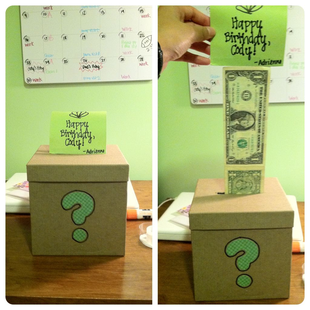 Brother Birthday Gifts
 A t for my boyfriend s brother A box with dollar bills