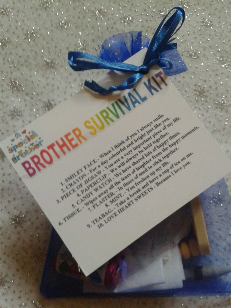 Brother Birthday Gifts
 BROTHER SURVIVAL KIT Novelty Keepsake Christmas Birthday