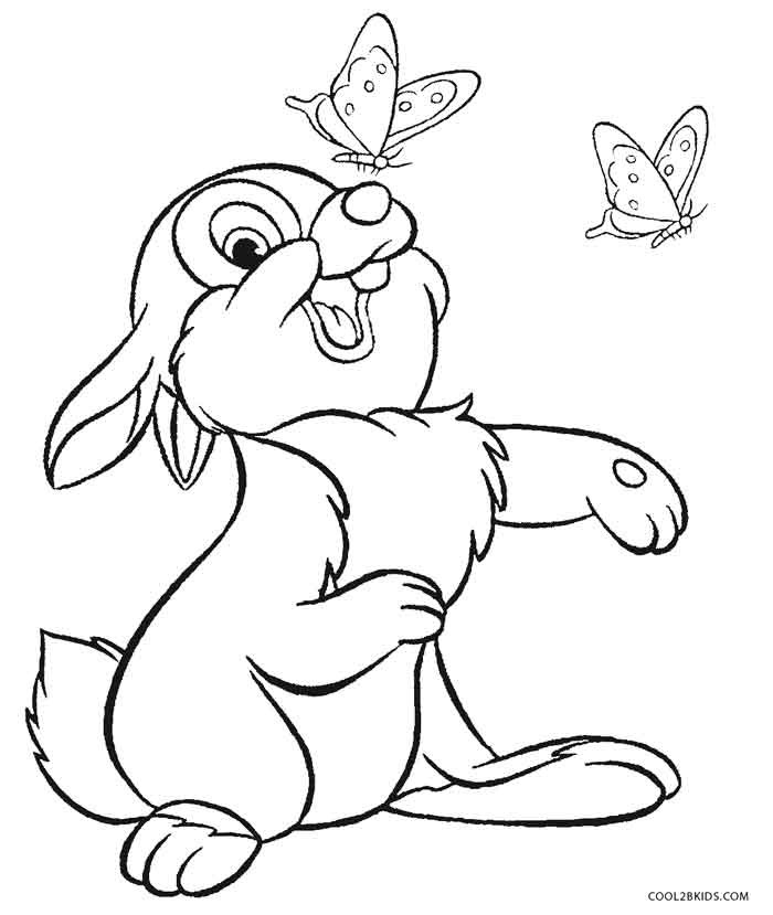 Bunny Coloring Pages For Kids
 Printable Rabbit Coloring Pages For Kids