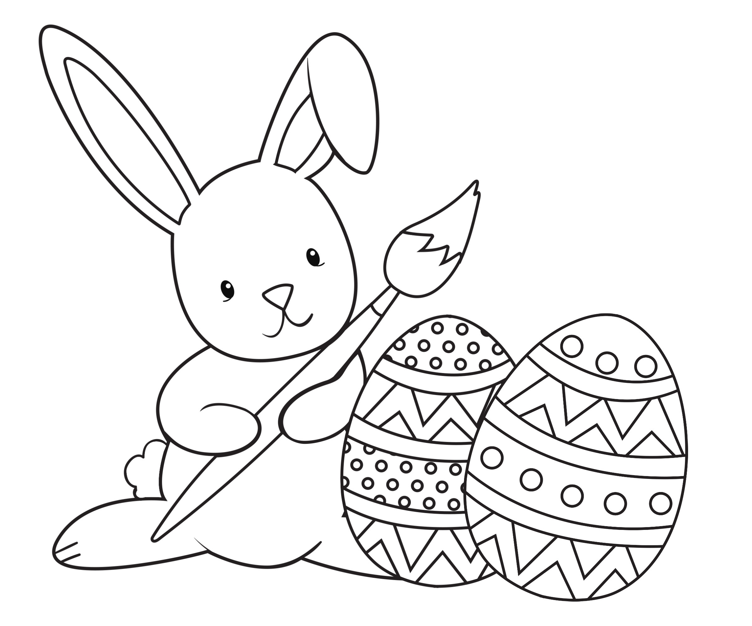 Bunny Coloring Pages For Kids
 Easter Coloring Pages for Kids Crazy Little Projects