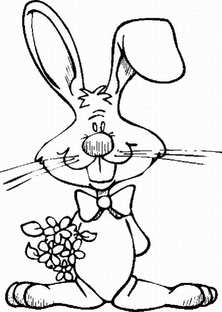 Bunny Coloring Pages Printable
 EASTER COLOURING EASTER BUNNY COLOURING IN PAGE