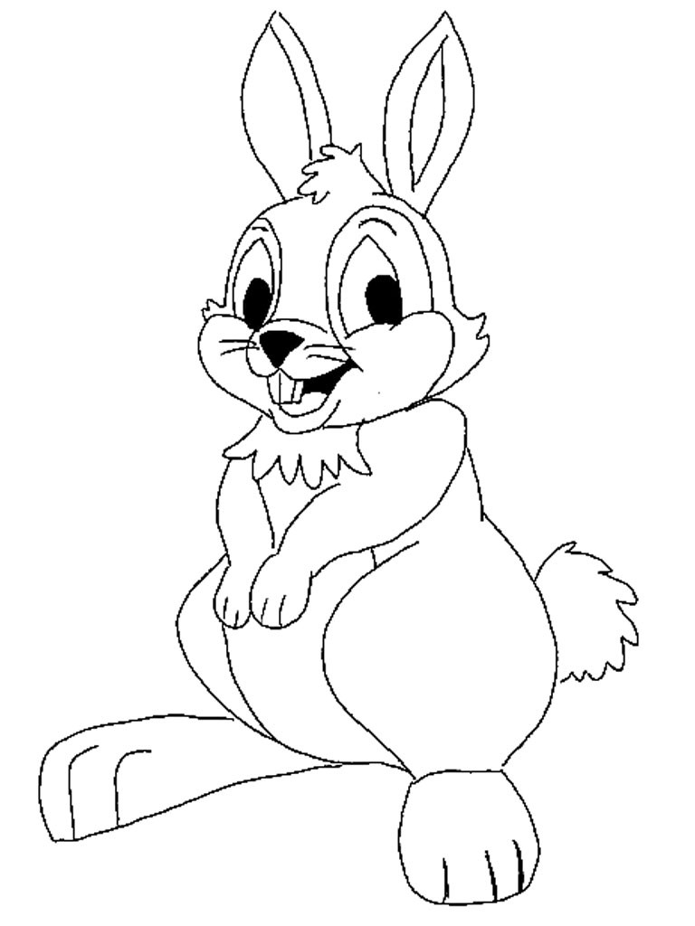Bunny Coloring Pages Printable
 Free Printable Rabbit Coloring Pages For Kids