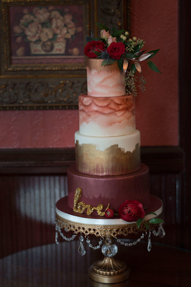 Burgundy Wedding Cakes
 Gorgeous Fall Wedding Cakes We re Drooling Over Southern