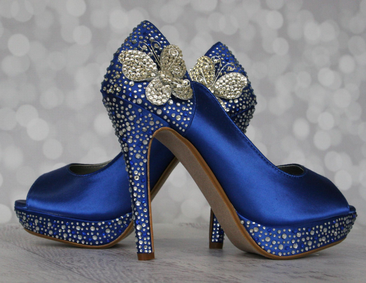 Butterfly Wedding Shoes
 Butterfly Wedding Blue Wedding Shoes Something Blue