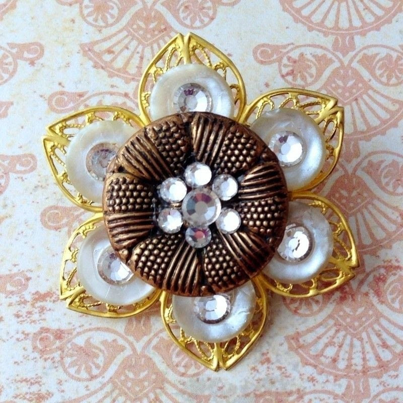 Button Brooches
 Make A Button Brooch · How To Make A Button Brooch