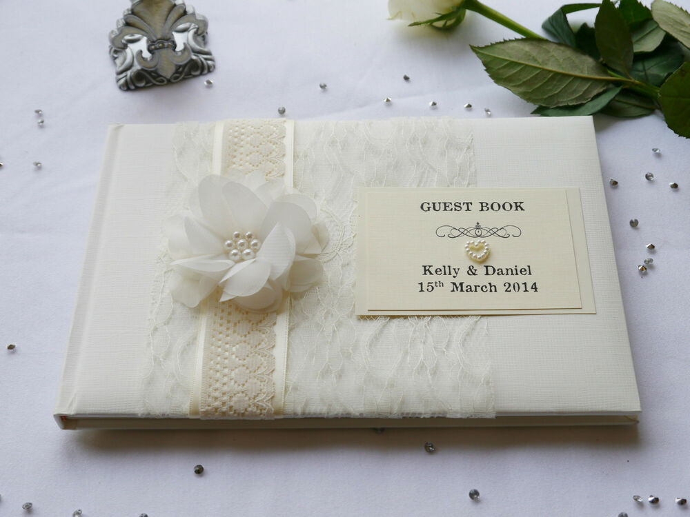 Buy Wedding Guest Book Online
 Personalised Guest Book Wedding Anniversary Vintage