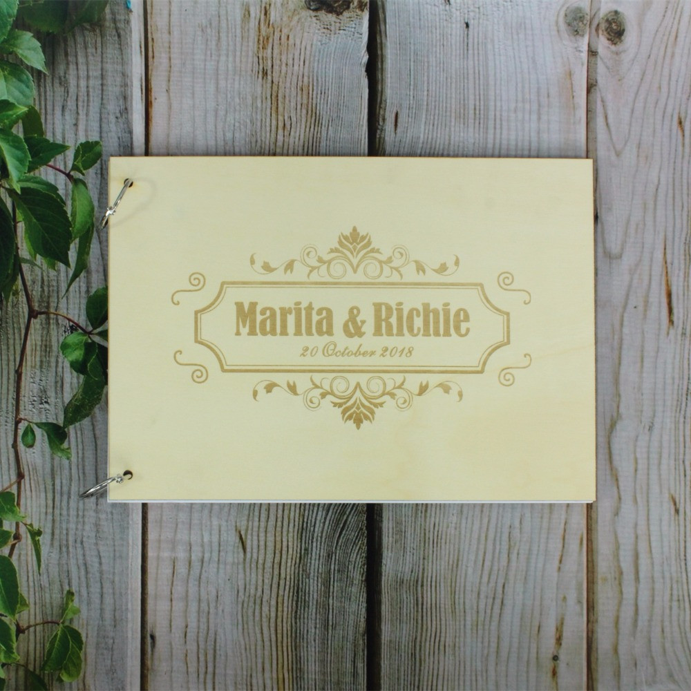 Buy Wedding Guest Book Online
 Aliexpress Buy Personalized Wedding Guest Book Wood