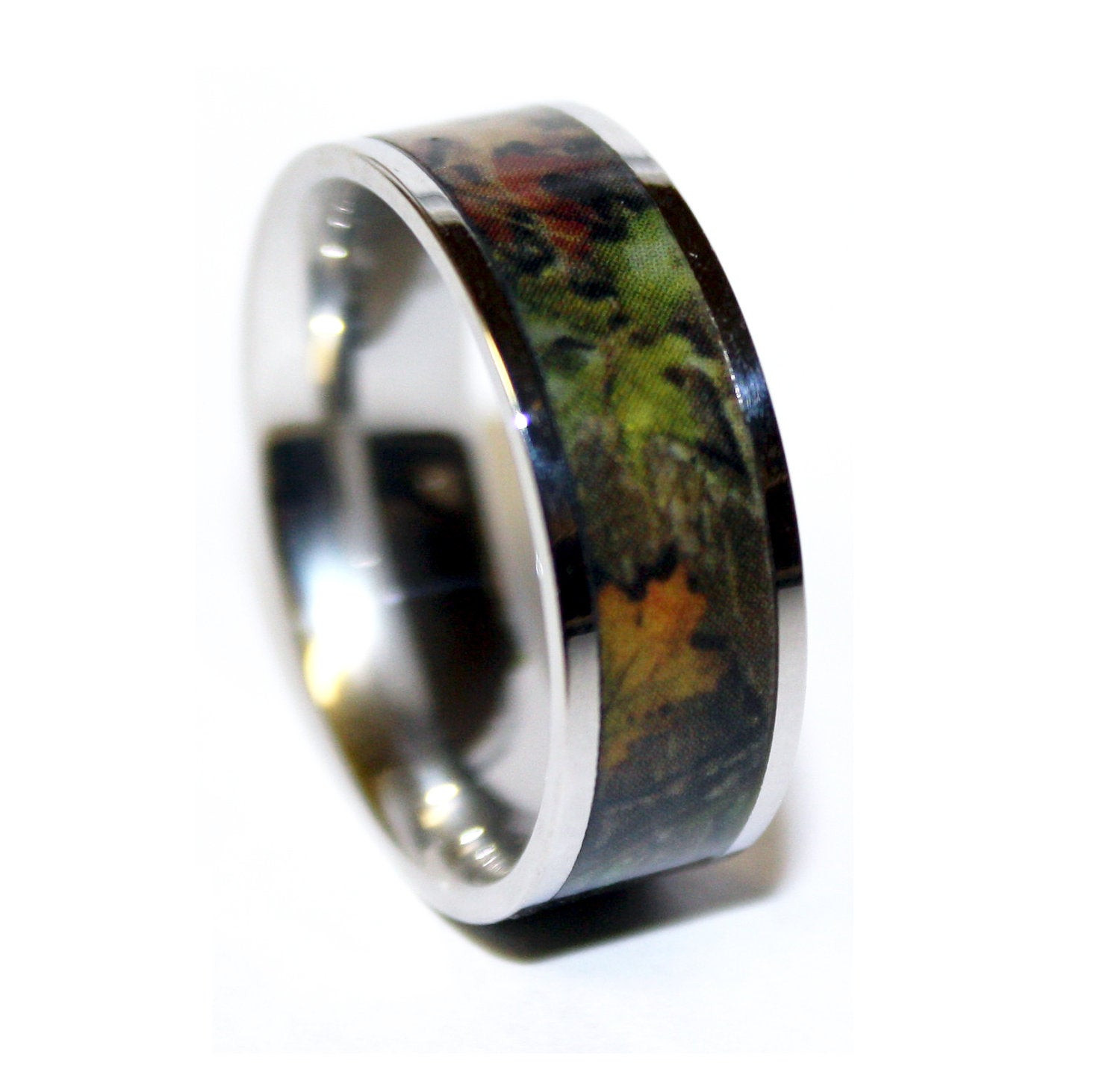 Camouflage Wedding Rings
 Camo Wedding Ring Titanium Wedding Band Camo Ring US