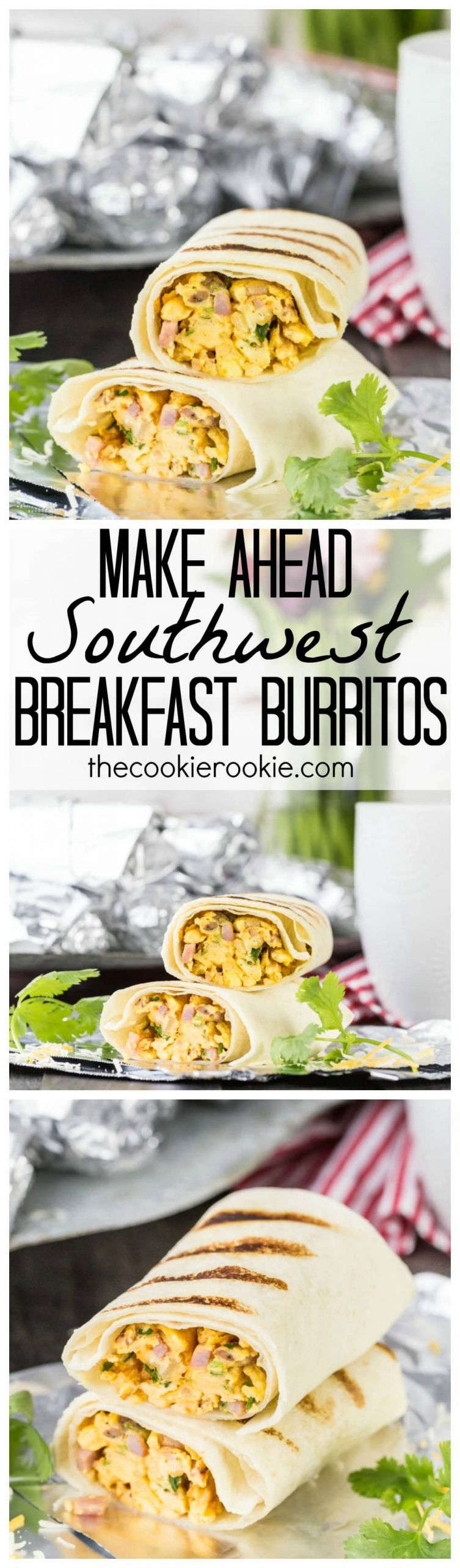 Camping Breakfast Burritos Make Ahead
 Southwest Make Ahead Breakfast Burritos The Cookie Rookie
