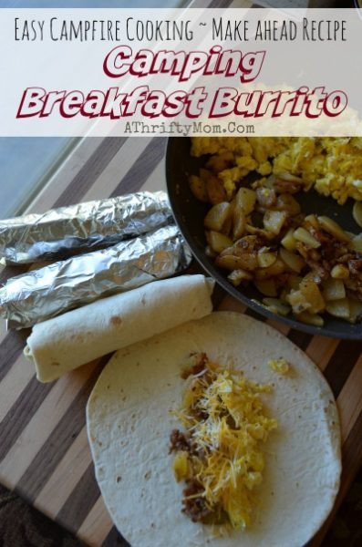 Camping Breakfast Burritos Make Ahead
 Breakfast Burritos Freezer Friendly Camping Recipe