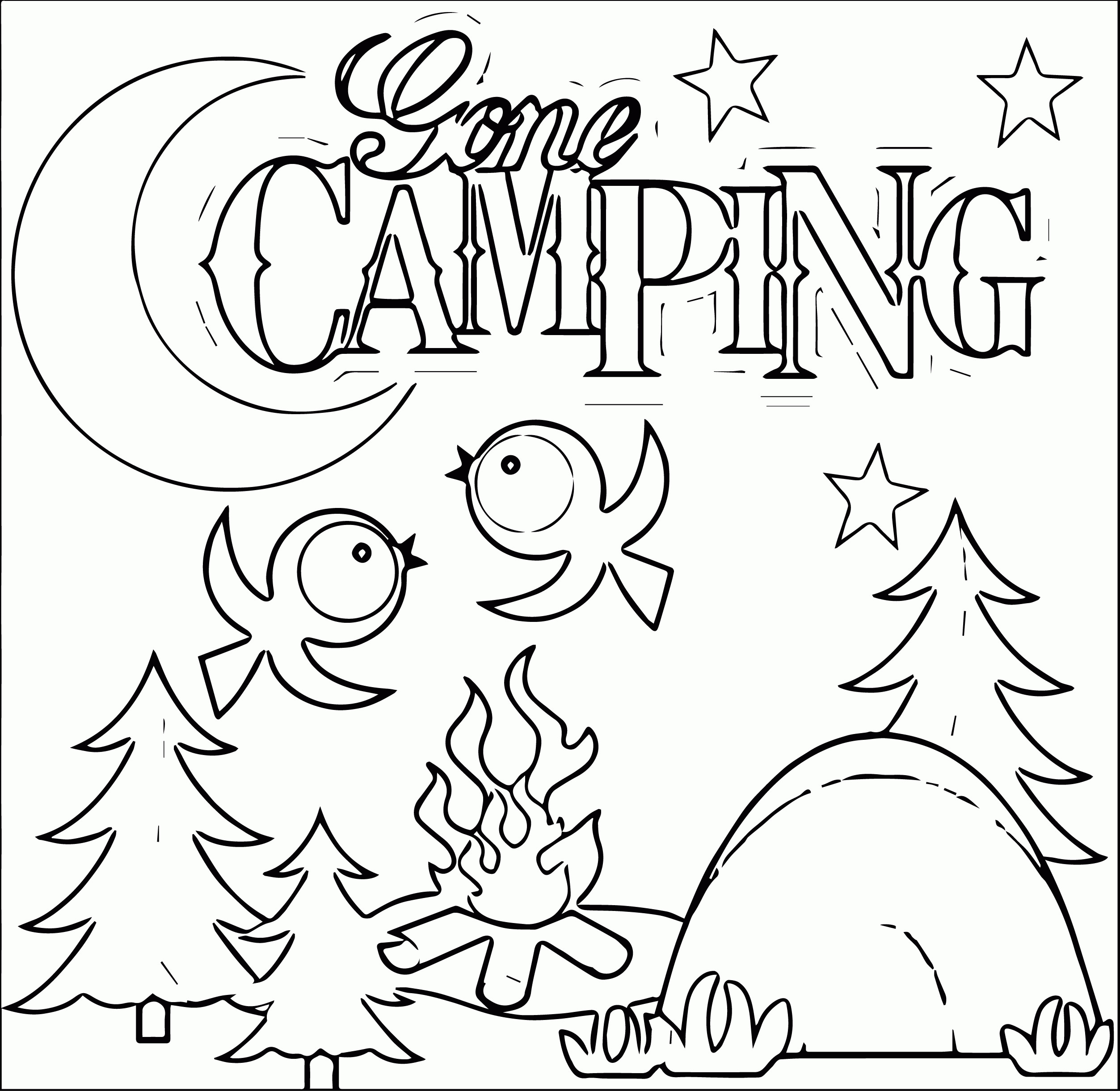 Camping Coloring Pages For Kids
 Camping Coloring Pages Best Coloring Pages For Kids